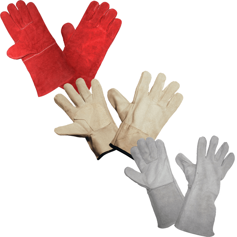 Цельноспилковые перчатки - краги